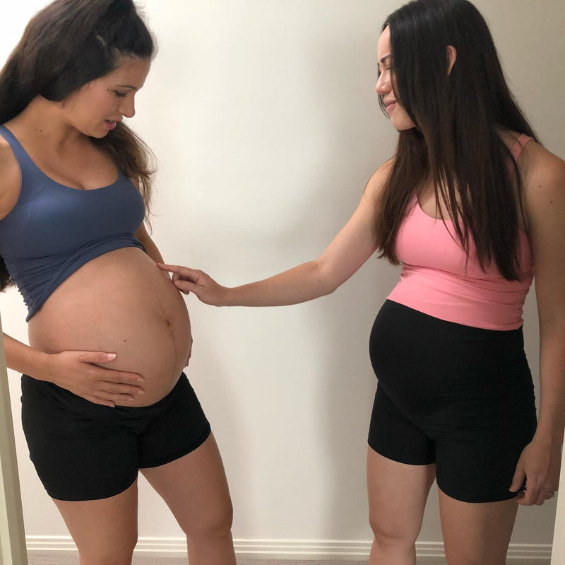 Emama Maternity Bike Shorts + Pockets - Black