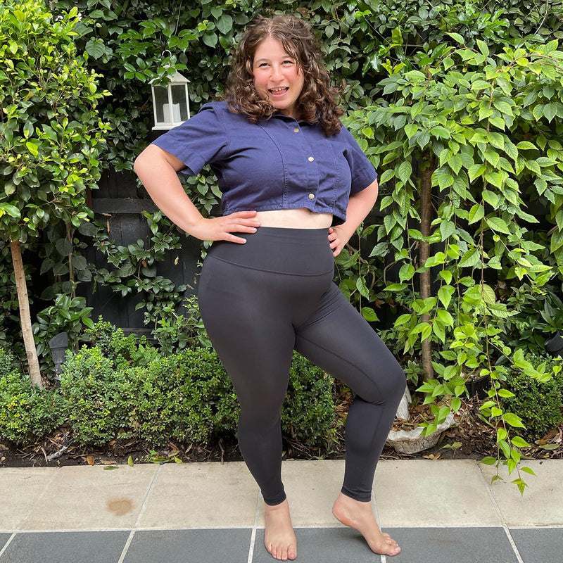 7/8 Shaper Move Leggings - Black | Mum Tum Hiding
