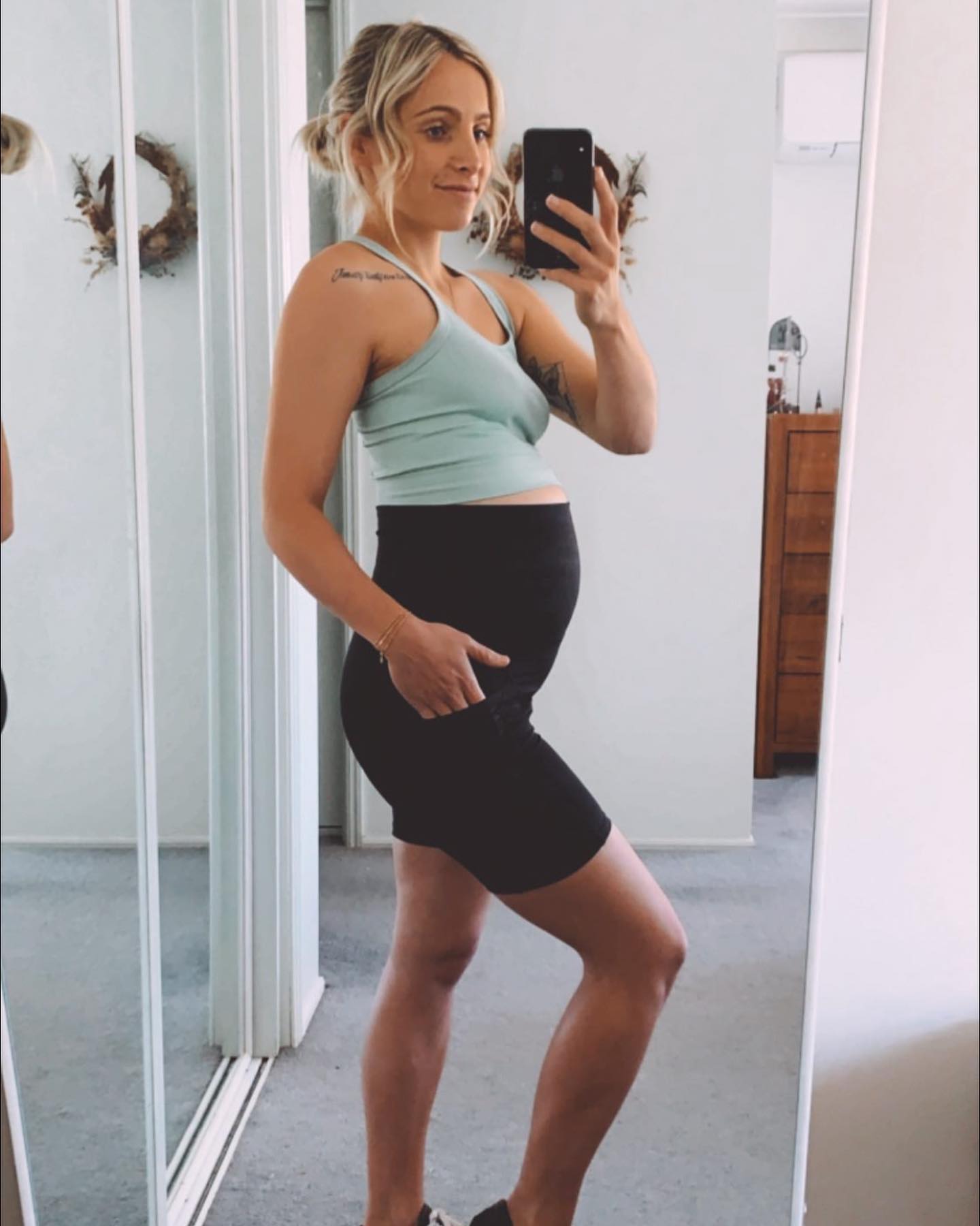 emama Maternity Bike Shorts - Black