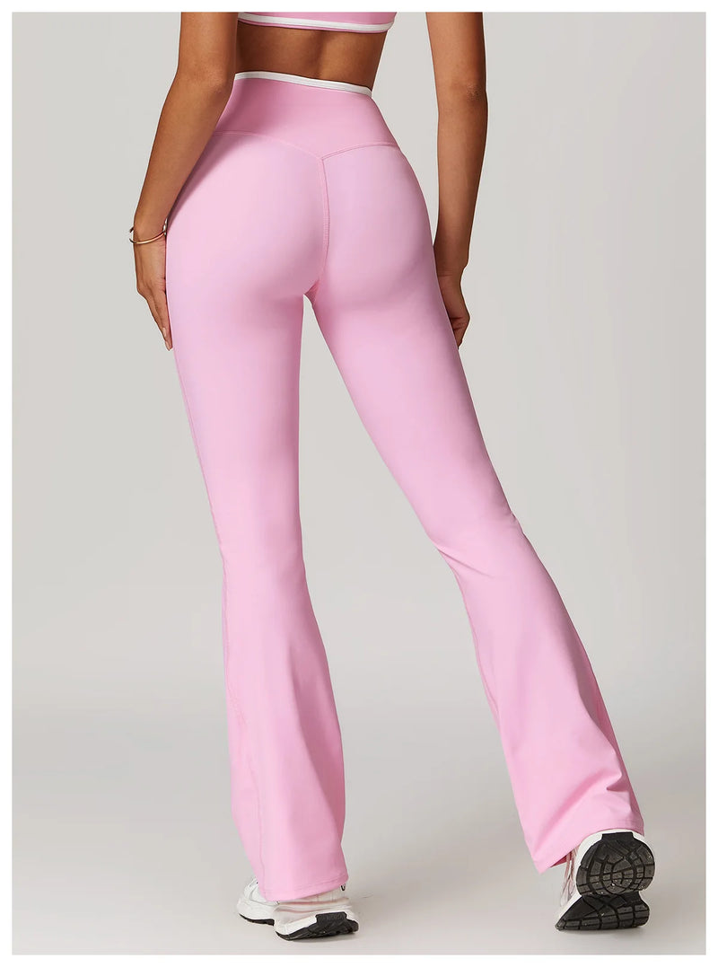 Cross Waist Flare Legggings
