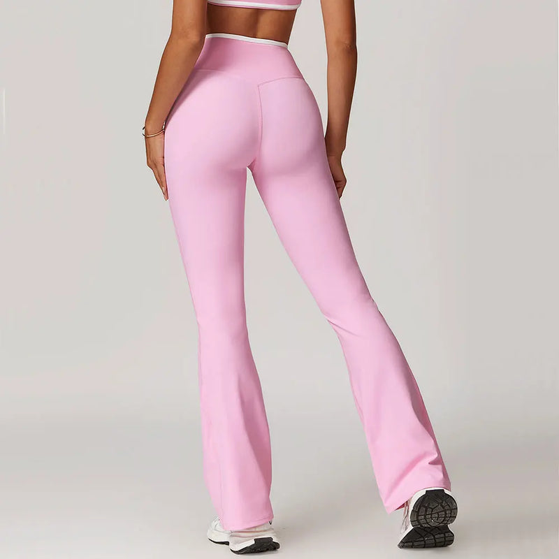 Cross Waist Flare Legggings