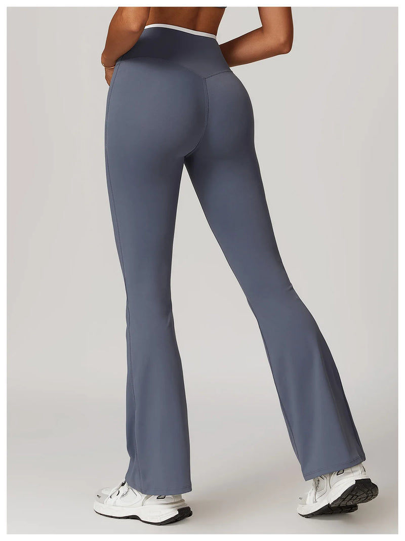 Cross Waist Flare Legggings