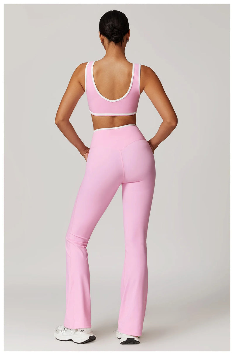 Cross Waist Flare Legggings